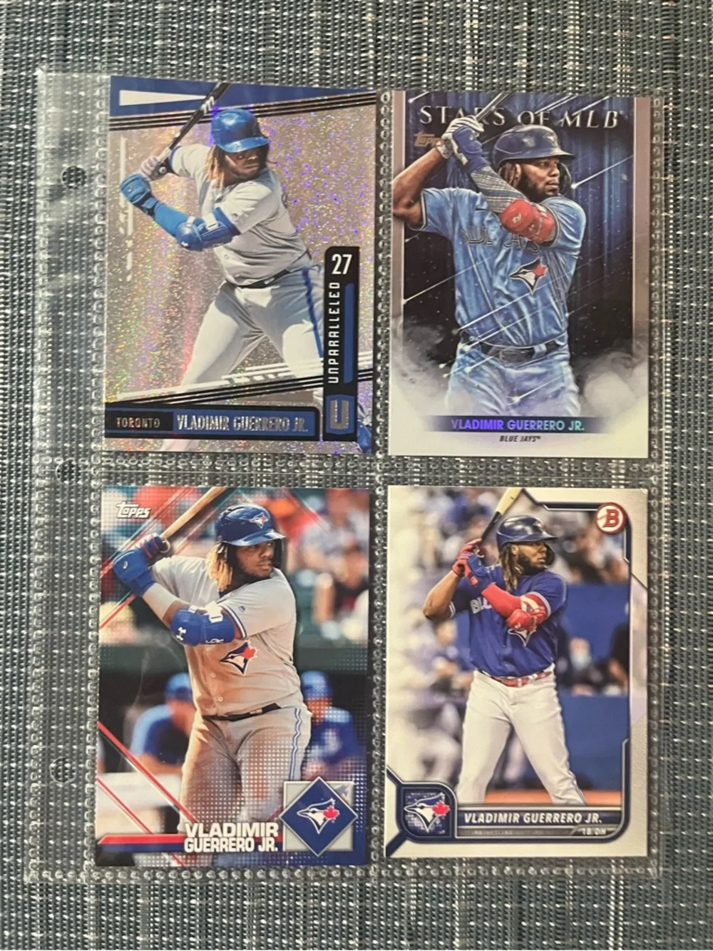 ⚾️ Vladimir Guerrero Jr Topps’s/Panini MLB Baseball Sports Cards, Set of 4